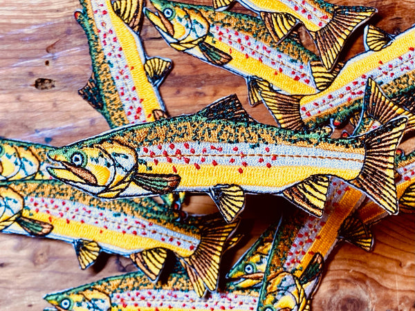 Brown Trout Iron-On Patch | Quality Fish Patches