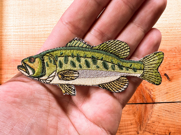 Largemouth Bass Iron-On Patch | Quality Fish Patches