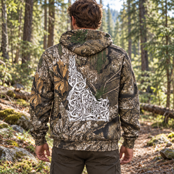Idaho Antler Hunter Realtree Camo Hoodie