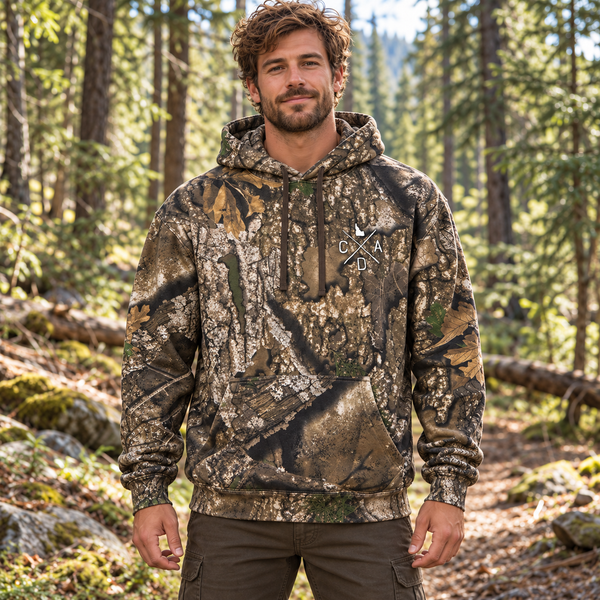 Idaho Antler Hunter Realtree Camo Hoodie