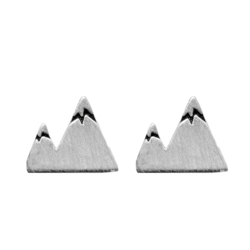 SILVER MOUNTAIN STUD EARRINGS