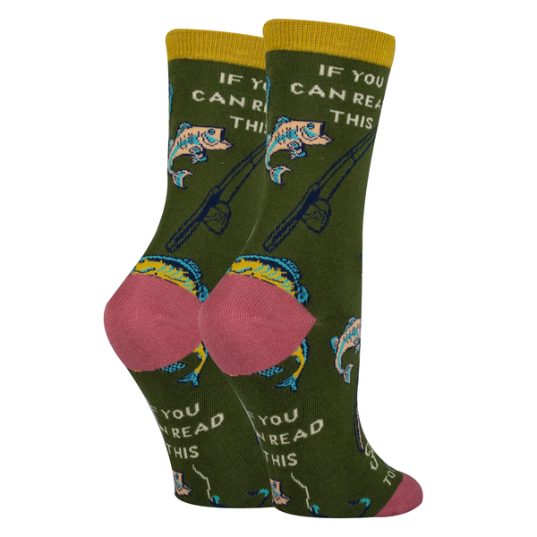 Gone Fishing-Mens Crew Socks