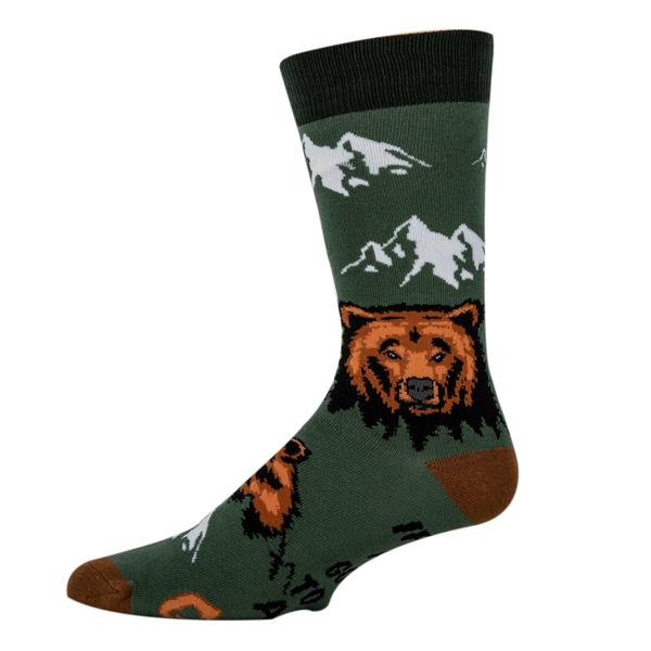 Be Grizzly-Mens Crew Socks