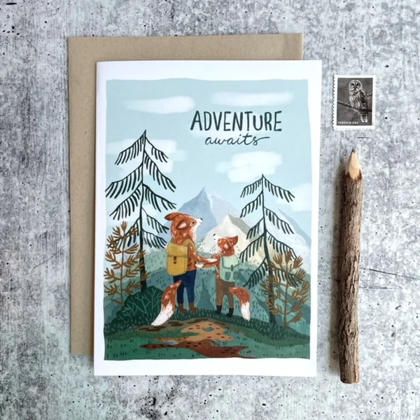 Adventure Awaits 5" x 7" Greeting Card