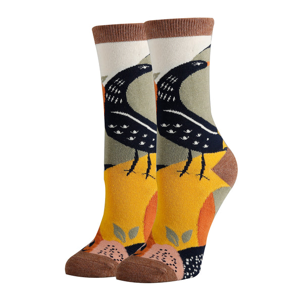 Aurora Fern - Novelty - Women's Crew Socks