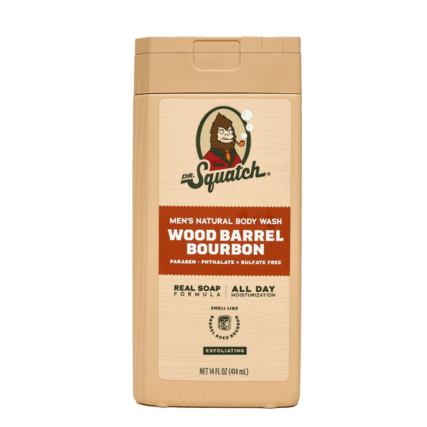 Wood Barrel Bourbon Exfoliating 14oz Body Wash