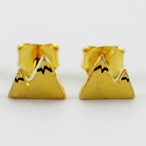 GOLD MOUNTAIN STUD EARRINGS