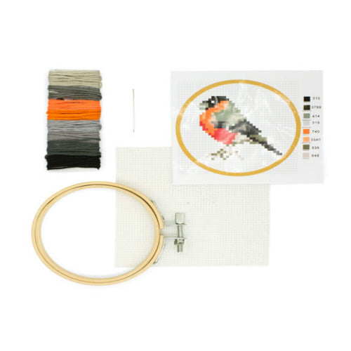 MINI CROSS STITCH KIT - BIRD