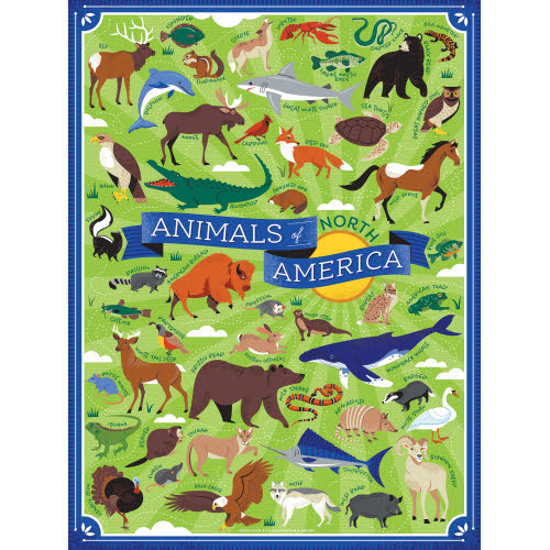 ANIMALS OF NORTH AMERICA PUZZLE