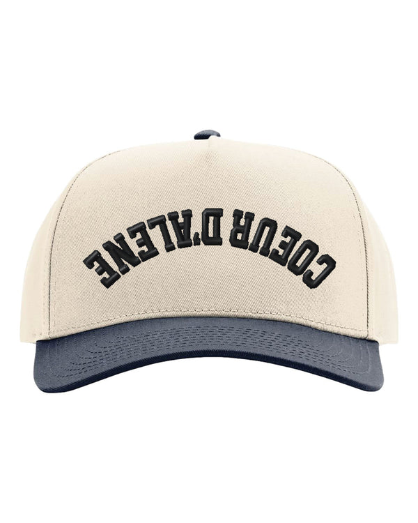 Coeur d'Alene Upside Down Hat (Navy / Cream)