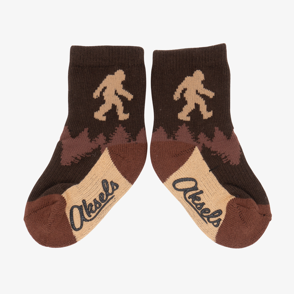 Aksels Toddler Bigfoot Socks - Brown