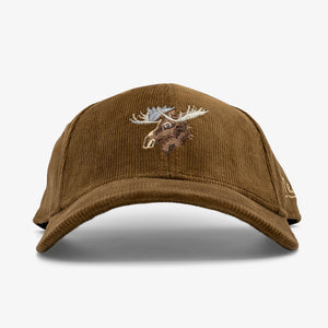 Aksels Moose Corduroy Curved Bill Hat - Brown