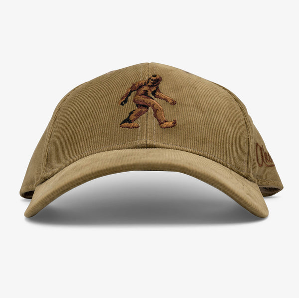 Aksels Bigfoot Corduroy Curved Bill Hat - Khaki