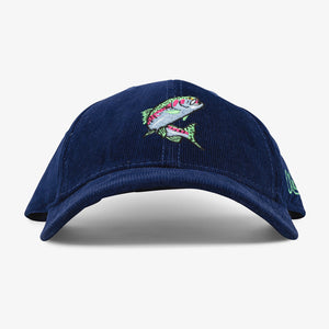 Aksels Trout Corduroy Curved Bill Hat - Navy