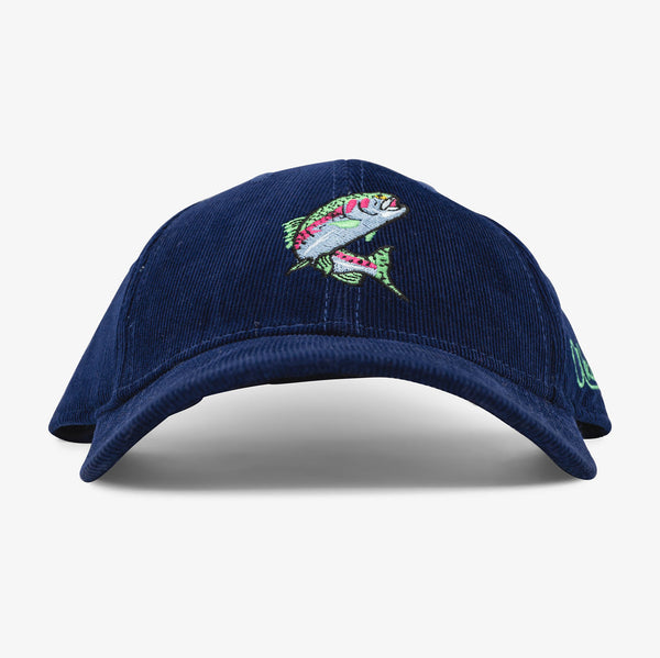 Aksels Trout Corduroy Curved Bill Hat - Navy