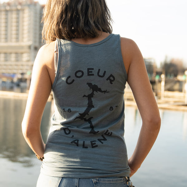 1887 CDA Lake Slate Blue Unisex Tank Top