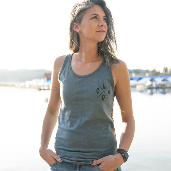 1887 CDA Lake Slate Blue Unisex Tank Top