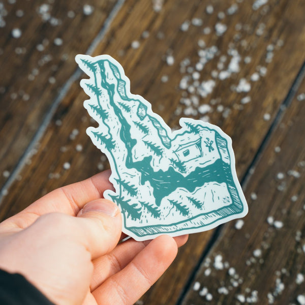 3D Idaho River Sticker