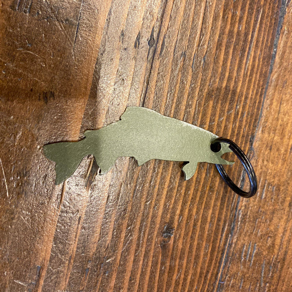 Foster Weld Trout Bottle Opening Keychain