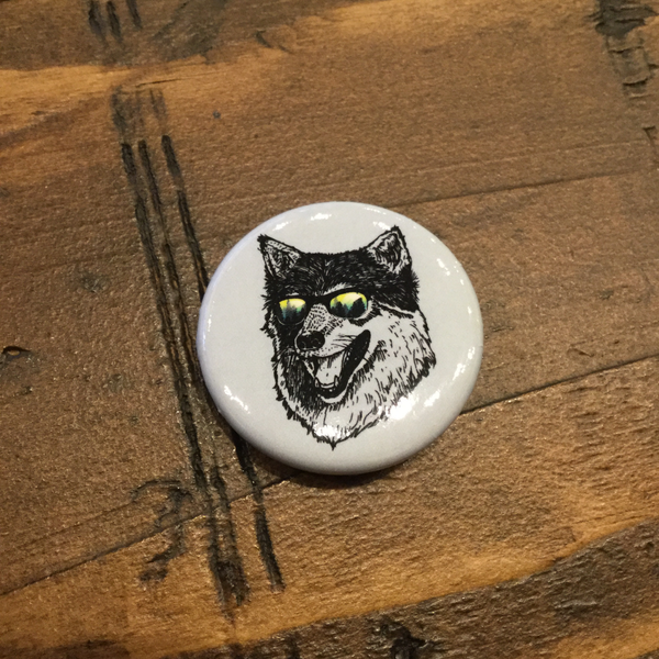 Wilderness Wolf Button