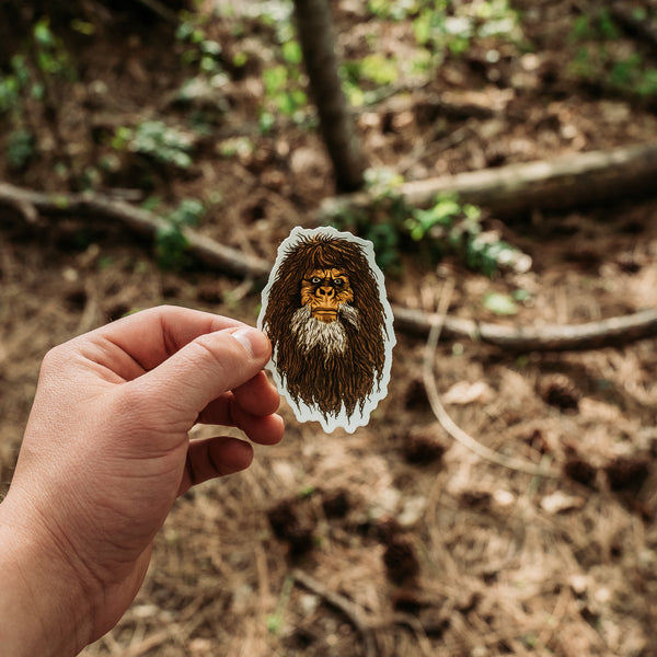 Bigfoot Face Sticker