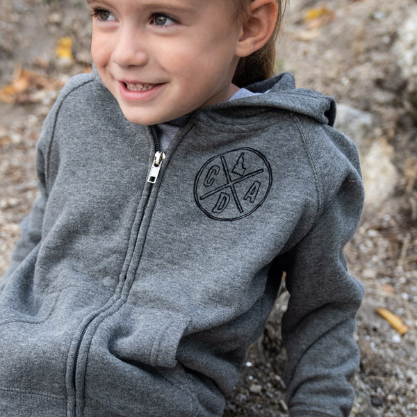 CDA Bigfoot Gray Toddler Zip Hoodie