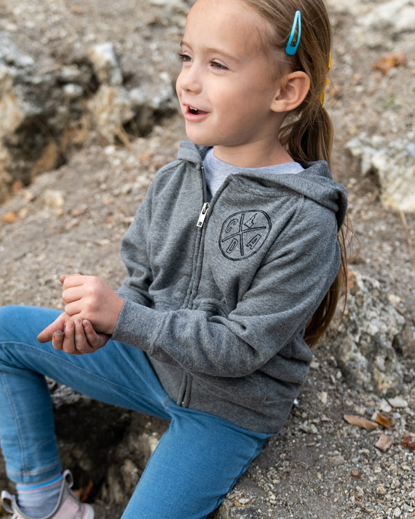 CDA Bigfoot Gray Toddler Zip Hoodie