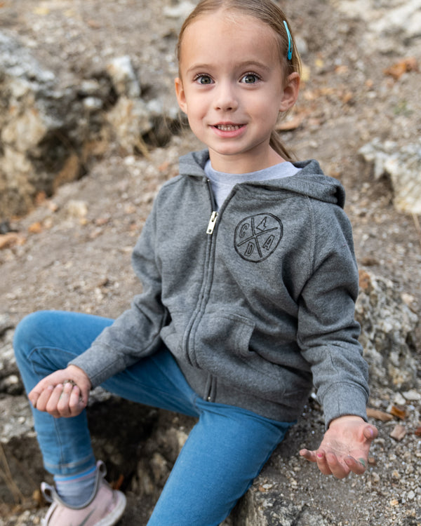 CDA Bigfoot Gray Toddler Zip Hoodie