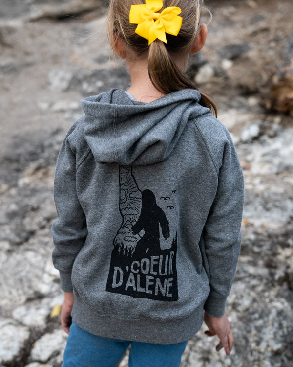 CDA Bigfoot Gray Toddler Zip Hoodie