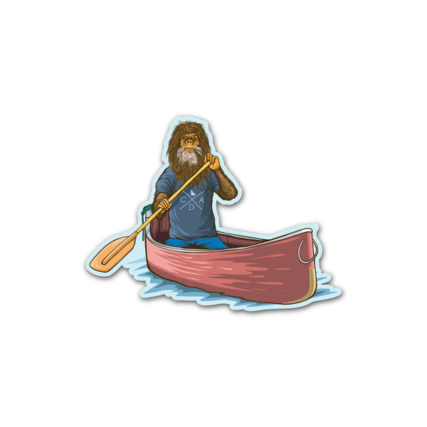 Bigfoot Bob Canoe Sticker
