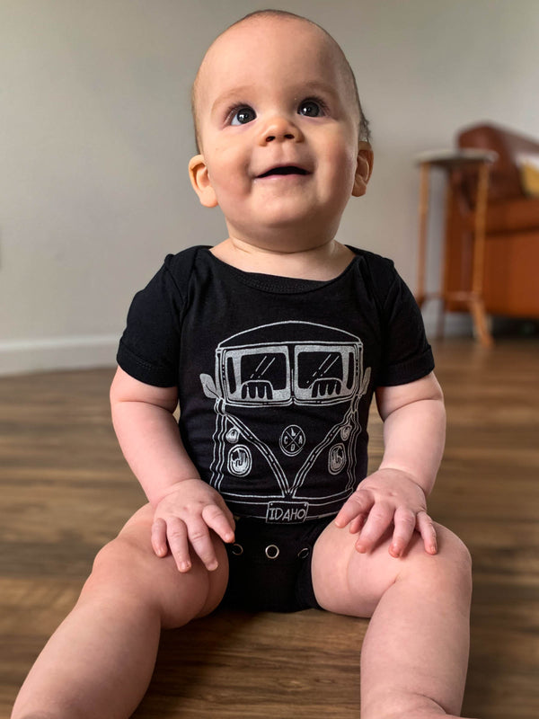 Black Bus Infant Onesie