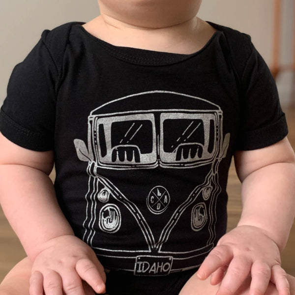Black Bus Infant Onesie