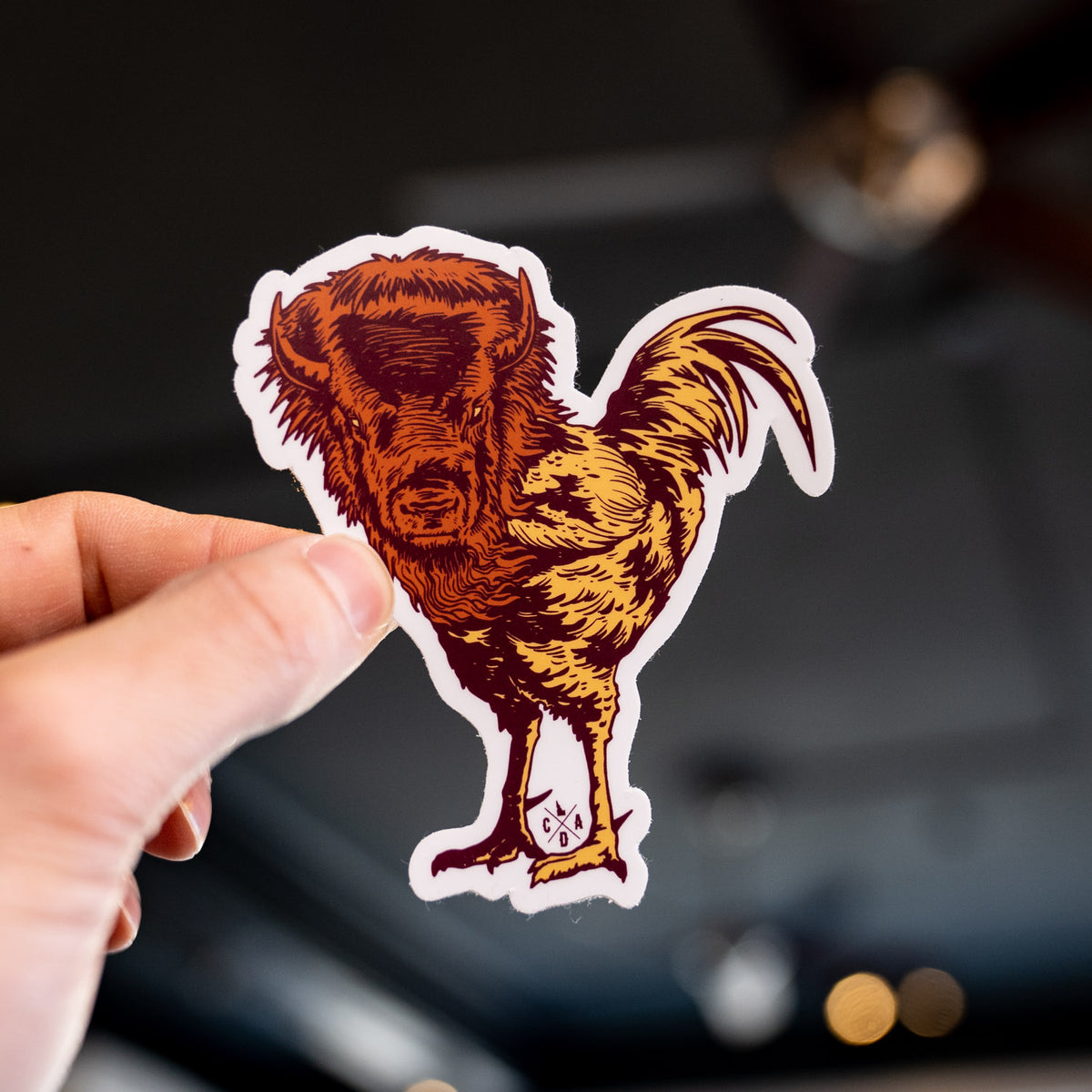 Buffalo Chicken Sticker – CDA IDAHO Clothing Company