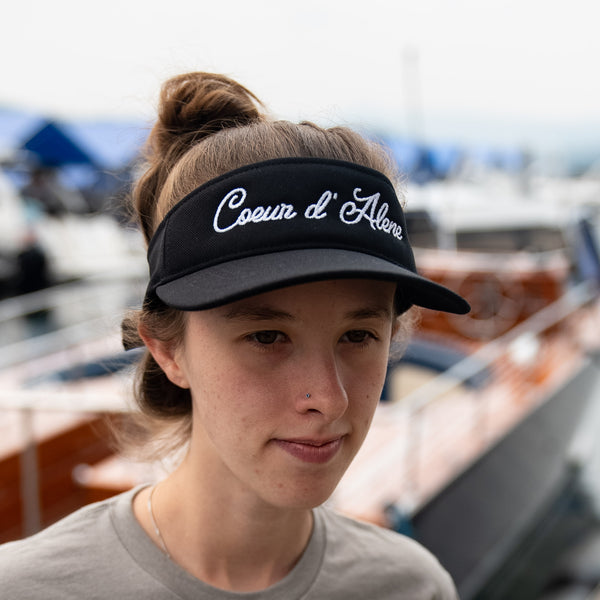 Coeur d' Alene Flex Fit Black Visor