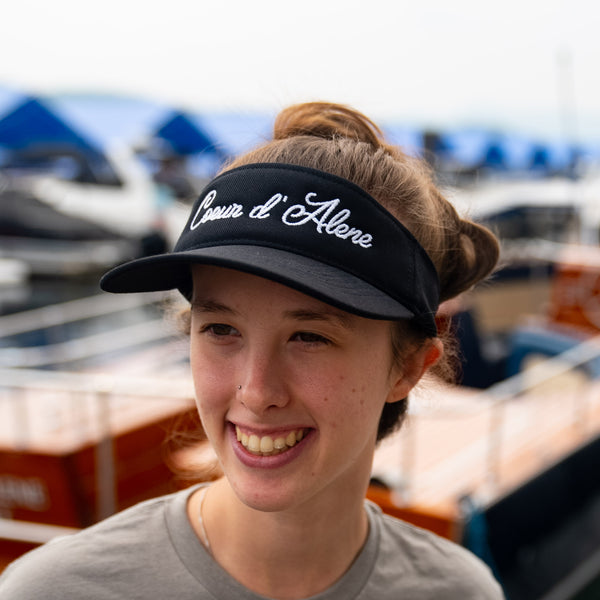 Coeur d' Alene Flex Fit Black Visor