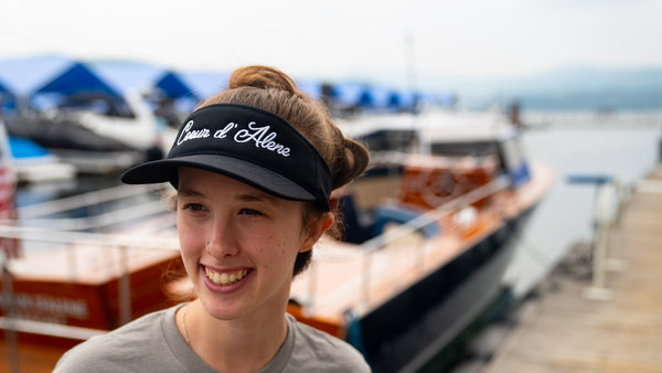 Coeur d' Alene Flex Fit Black Visor