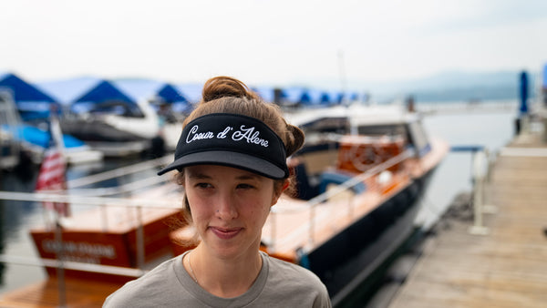 Coeur d' Alene Flex Fit Black Visor