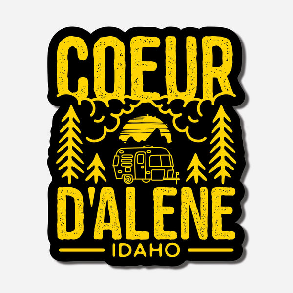 Coeur d'Alene Camping Sticker