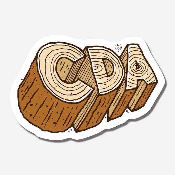 CDA Chopped Wood Sticker