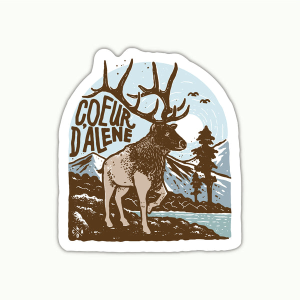 Coeur d'Alene Elk Sticker