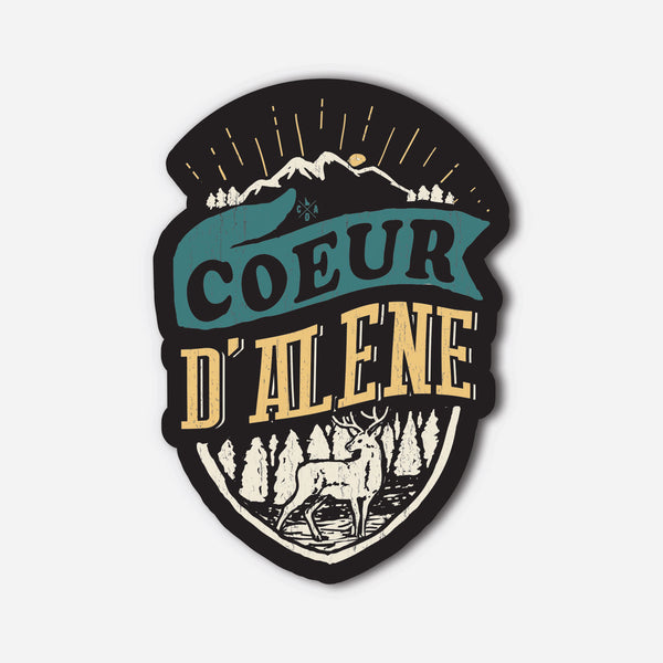Coeur d'Alene Forest Elk Sticker