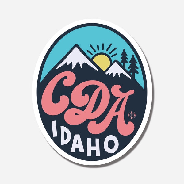 CDA Happy Mountains Sticker