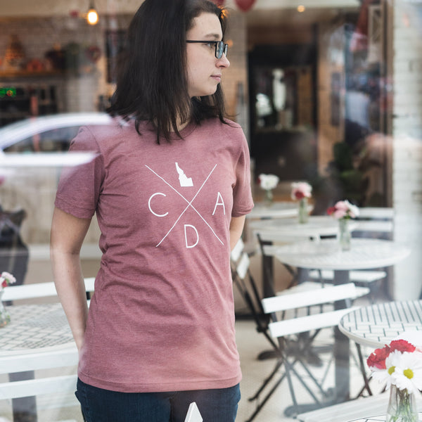 Mauve Heather Logo Tee