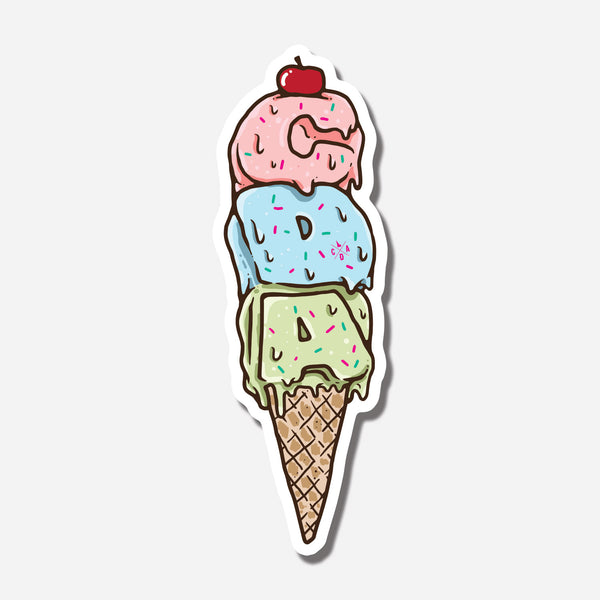 CDA Ice Cream Sticker