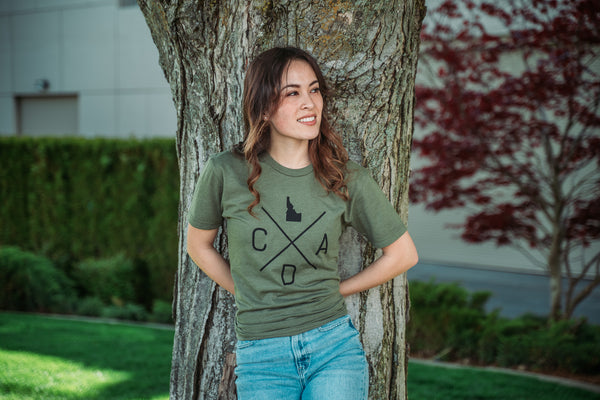 Military Green Logo Tee