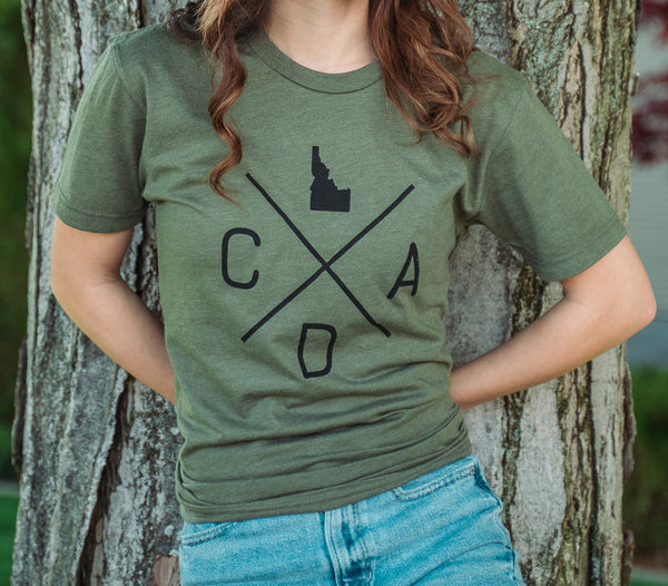 Military Green Logo Tee