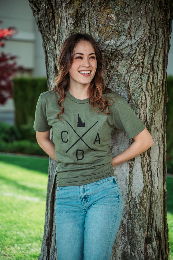 Military Green Logo Tee