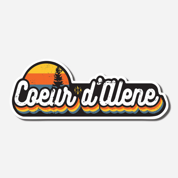 CDA Summer Sunset Sticker - Black