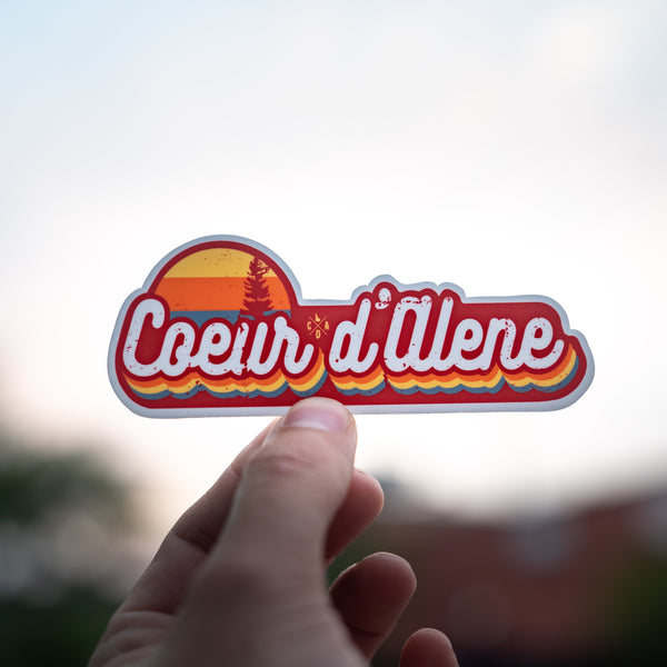 CDA Summer Sunset Sticker - Red