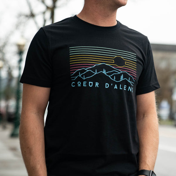 Coeur d'Alene Colorful Views Tee